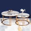 Misty-Tube-Set of 2 Nesting Coffee Table Rose-Gold