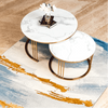 Misty-Tube-Set of 2 Nesting Coffee Table Rose-Gold