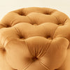 Dante Fabric Ottoman - Brown