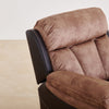 Aries Faux Leather 1-Seater Rocking Recliner - Brown