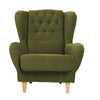 Stuffed Wing-Chair-in-Green-Color