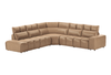 LeatheriteBOLDER Brown L Shape Sofa