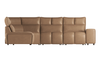 LeatheriteBOLDER Brown L Shape Sofa