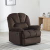 Fabric Manual Recliner In Dark Brown Color