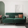 HONBAY Velvet Loveseat with Tufted Back