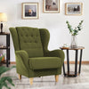 Stuffed Wing-Chair-in-Green-Color