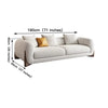 Galaxy Premium Modern Sofa Set In Off White Towel Cloth