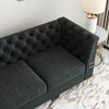 Loft Chesterfield Sofa Set In Suede