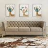 Loft Chesterfield Sofa Set In Suede