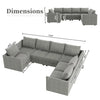 HONBAY Modular Sectional Sofa