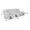 4 Seater Sofa Set: 132.5'' Wide Home Theater Recliner