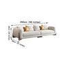 Galaxy Premium Modern Sofa Set In Off White Towel Cloth