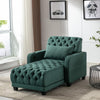 HomSof Chaise Modern Teal Chaise Lounge