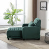 HomSof Chaise Modern Teal Chaise Lounge