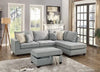 Mead Upholstered Sectional Sofa & Ottoman