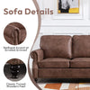 Faux Leather Sofa Couch