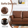 Faux Leather Sofa Couch