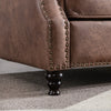 Faux Leather Sofa Couch