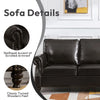 Faux Leather Sofa Couch