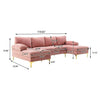 Accent Sofa, U-Shaped Sectional Sofa,