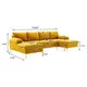 Accent Sofa, U-Shaped Sectional Sofa,