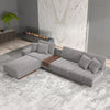 LShaped Blue Modular Sectional Sofa Chaise with Ottoman for Living Room