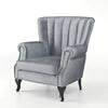 Cadsden Wide Tufted Velvet Wingback Chair