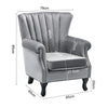 Cadsden Wide Tufted Velvet Wingback Chair