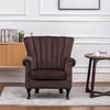 Cadsden Wide Tufted Velvet Wingback Chair