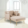 Stylish Tufted Two Arm Flared Arms Reclining Chaise Lounge