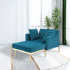 Stylish Tufted Two Arm Flared Arms Reclining Chaise Lounge