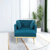 Stylish Tufted Two Arm Flared Arms Reclining Chaise Lounge