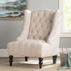 Full Back Lounge Chair Wide Tufted Wingback Chair