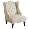 Full Back Lounge Chair Wide Tufted Wingback Chair