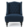 Full Back Lounge Chair Wide Tufted Wingback Chair