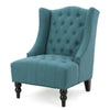 Full Back Lounge Chair Wide Tufted Wingback Chair