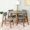 Eucalyptus Solid Wood 4 Seater Dining Set