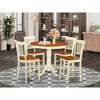 Person Counter Height Rubberwood Solid Wood Dining Set