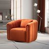 Ebello Oversize Velvet Swivel Accent Chair