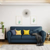 Emiliana Buttoned Fabric Sofa Couch