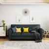 Emiliana Buttoned Fabric Sofa Couch