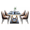 Bosco Luxury Dinning Table In Leatherite Chairs