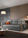 Modern Multi-Function Sofa Gray Fabric Storage Folding Sofa Bed