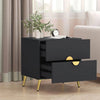 Modern Bedroom 2 Drawer Bedside Table