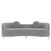 Perfecto Tuxedo Faux Leather Sofa