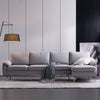 L shape Fabric Sofa With SS Legs