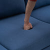 L shape Fabric Sofa With SS Legs