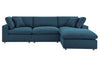 Commix Deep Seat Sectional Sofa With Ottoman,