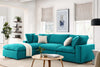 Commix Deep Seat Sectional Sofa With Ottoman,