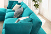 Commix Deep Seat Sectional Sofa With Ottoman,